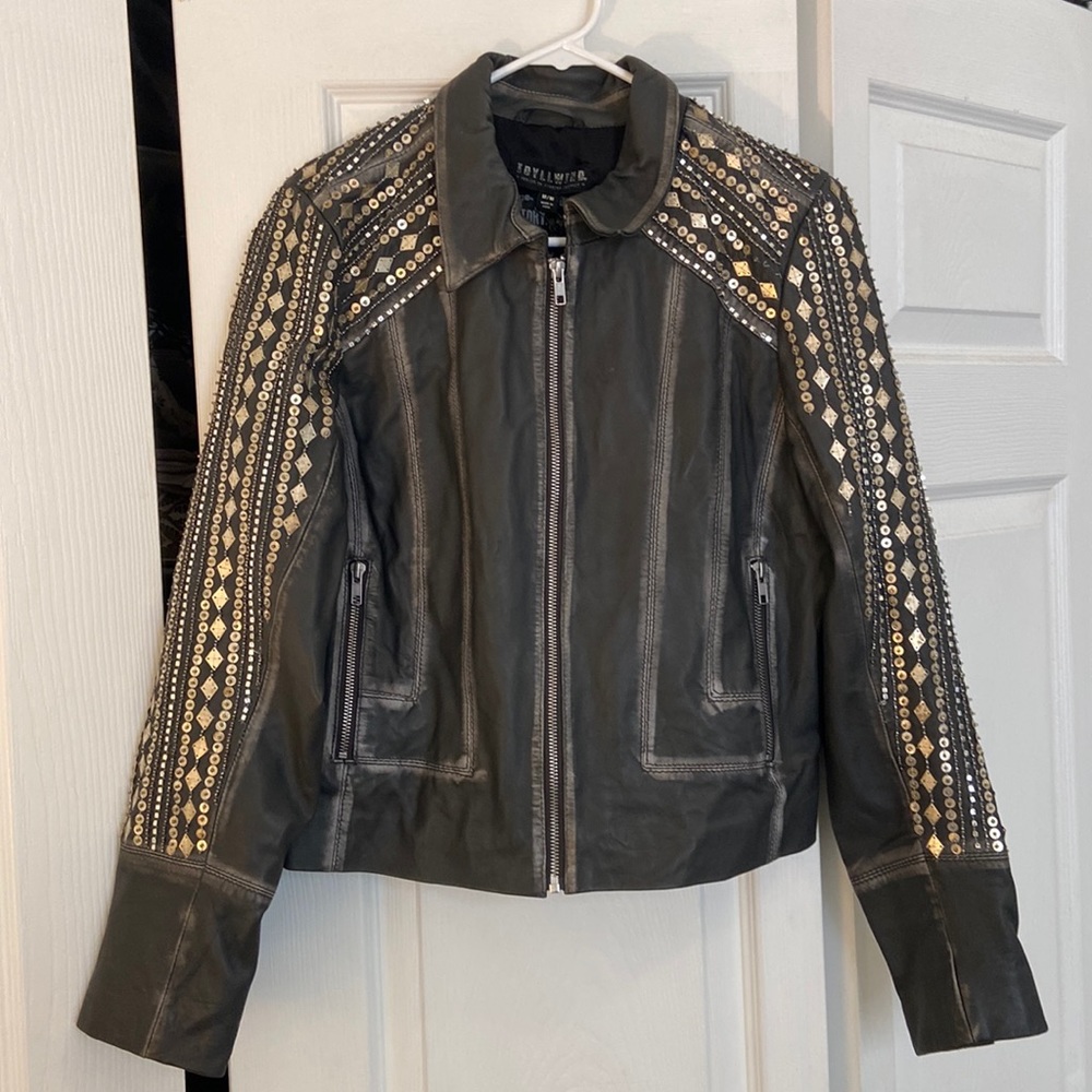Idyllwind by Miranda Lambert 100% genuine leather jacket with studs
